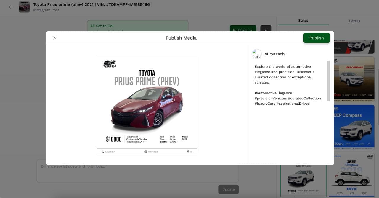 Instagram Manager Dashboard