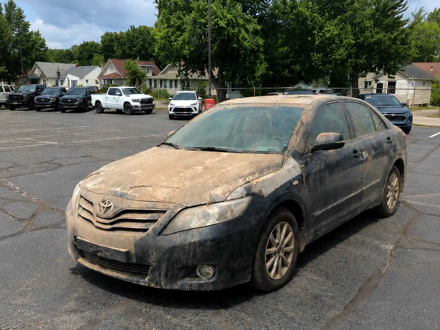 Exterior capture before the fix, dirt and scratches removed